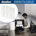 thumbnail image 4 of MaximalPower HPA300 HON R True HEPA Replacement Filter R for Honeywell HPA100 HPA200 HPA300 – Replaces Part No. HRF-R1 HRF-R2 HRF-R3 Air Purifier Filter R for Home (9 Per Pack), 4 of 8