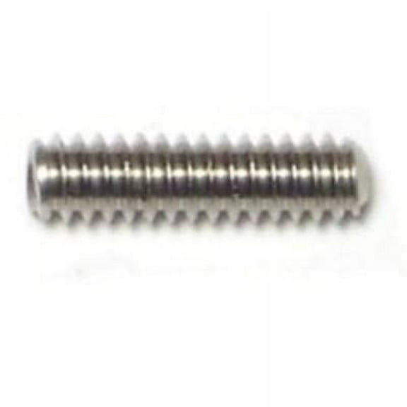 #6-32 x 1/2" 18-8 Stainless Hex Socket Headless Set Screws SSSSS-074 (20 pcs.)