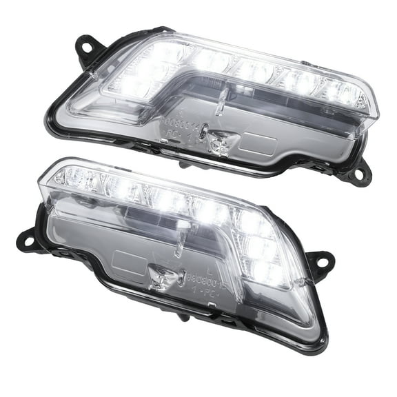 Unique Bargains LED Daytime Running Light 2128200756 for Mercedes-Benz E350 2010-2016 Aluminum Plastic White 1 Pair