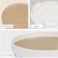 thumbnail image 4 of Bandeja de tocador redonda blanca TANGJMXG 9 pulgadas decorativa para tocador y baño, 4 of 5
