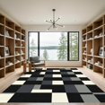 thumbnail image 2 of ODIKA 8'x10' Machine Washable Non-Slip Area Rug, Geometric Black High Traffic Rug, Gray, 966823, 2 of 7