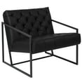 thumbnail image 3 of Emma + Oliver Black LeatherSoft Tufted Lounge Chair, 3 of 7