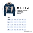 thumbnail image 5 of Chamarra vaquera de mezclilla MCHK 8042. Bicolor. Color azul y beige. Para hombre, 5 of 5