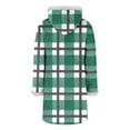 thumbnail image 4 of Ruimatai Women's Christmas Print Hooded Jacket with Faux Fur Collar Cozy Flannel Button Down Long Sleeve Loose Fit Casual Outerwear, 4 of 8