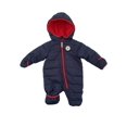 thumbnail image 1 of Converse Baby`s Puffer Snowsuit (Obsidian(569999-695)/Red, Newborn), 1 of 2