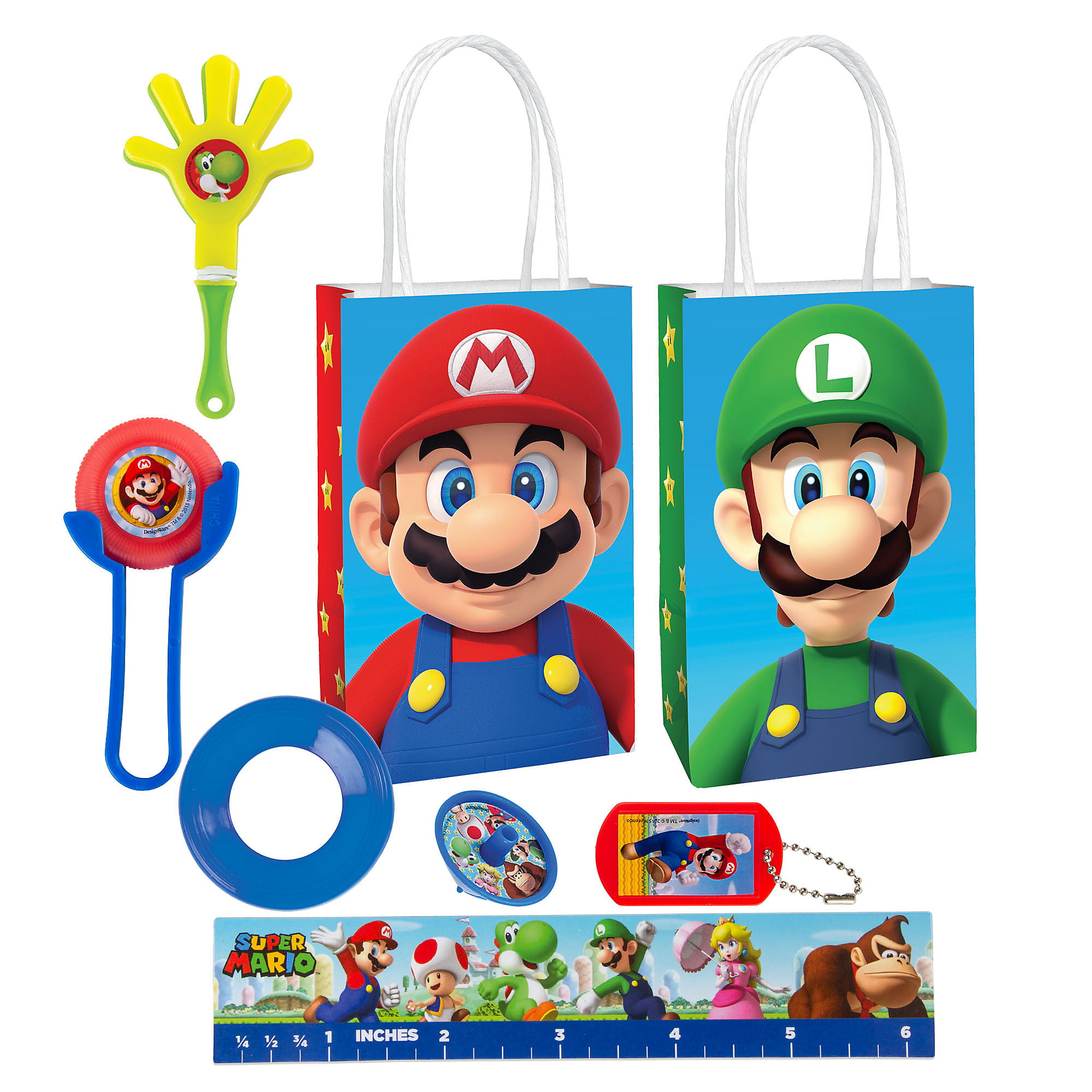 Napkins Details about   Super Mario Brothers Party Pack Seats 16 Plates Cups and... 