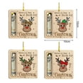thumbnail image 5 of Dserhfy Christmas Money Holder Wooden Cartoon Tree Hanging Decoration Cash Holder Xmas Pendant for Party Decor Cash Gifts, 5 of 8
