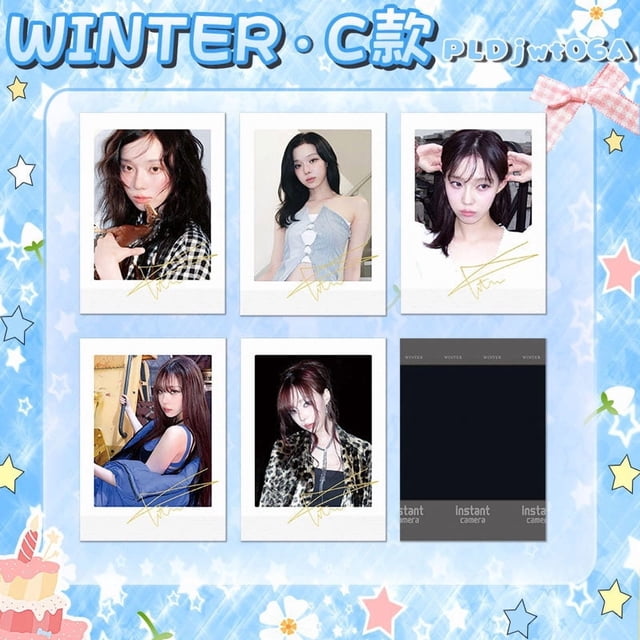 Mini tarjetas de famosos del mundo del entretenimiento coreano: Choi Soo-bin, Seo Min-ho, Jisoo, Jennie, Cortis. Colección de polaroids firmadas.
