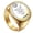 Gold Capricorn, variant on Unisex Stainless Steel Dome Solid Plain 12 Constellation Horoscope Zodiac Signet Ring Statement Astrology Jewelry Gold Cancer Size 8