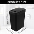 thumbnail image 6 of Smart Trash Can Touchless Garbage Can Infrared Motion Sensor Kitchen Garbage Can Intelligent Bathroom Trash Can Plastic Rectangle Trash Bin with Lid for Home Office Kitchen Bathroom, 6 of 8