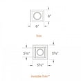 thumbnail image 2 of WAC Lighting Low Voltage Multiple Single Light Aluminum Invisible Trim in White, 2 of 2