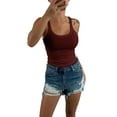 thumbnail image 2 of Dellytop Women's Summer Scoop Neck Sleeveless Cotton Ribbed Tank Top, 2 of 3