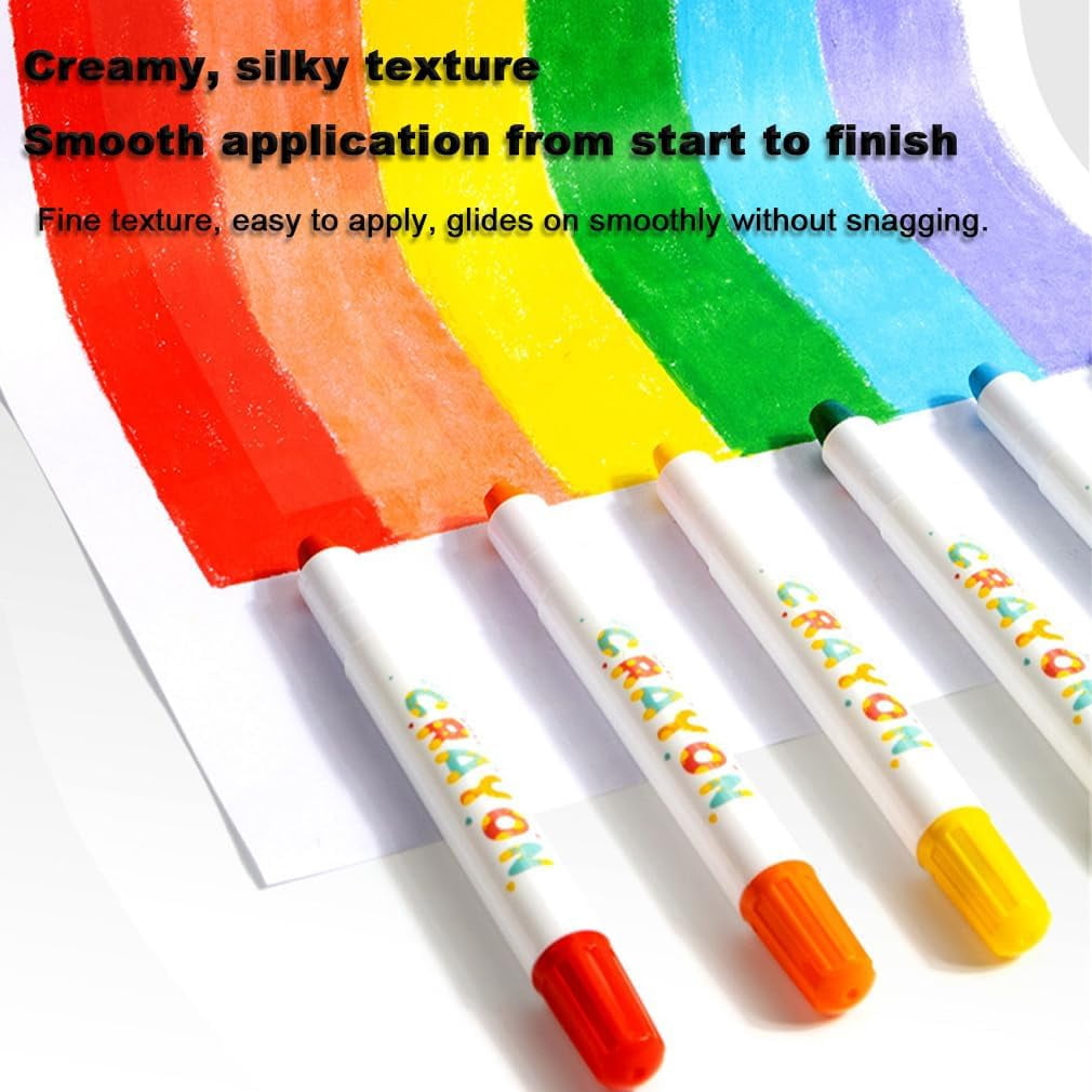 Mess-Free Art Set With Jumbo Twistable Crayons In 12/24/36/48 Colors