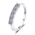 thumbnail image 4 of Anillo de moissanita de 50 puntas con propuesta de mesón de platino pt950 con incrustaciones para mujer en plata de ley 925, 4 of 5
