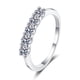 thumbnail image 5 of Anillo de moissanita de 50 puntas con propuesta de mesón de platino pt950 con incrustaciones para mujer en plata de ley 925, 5 of 5