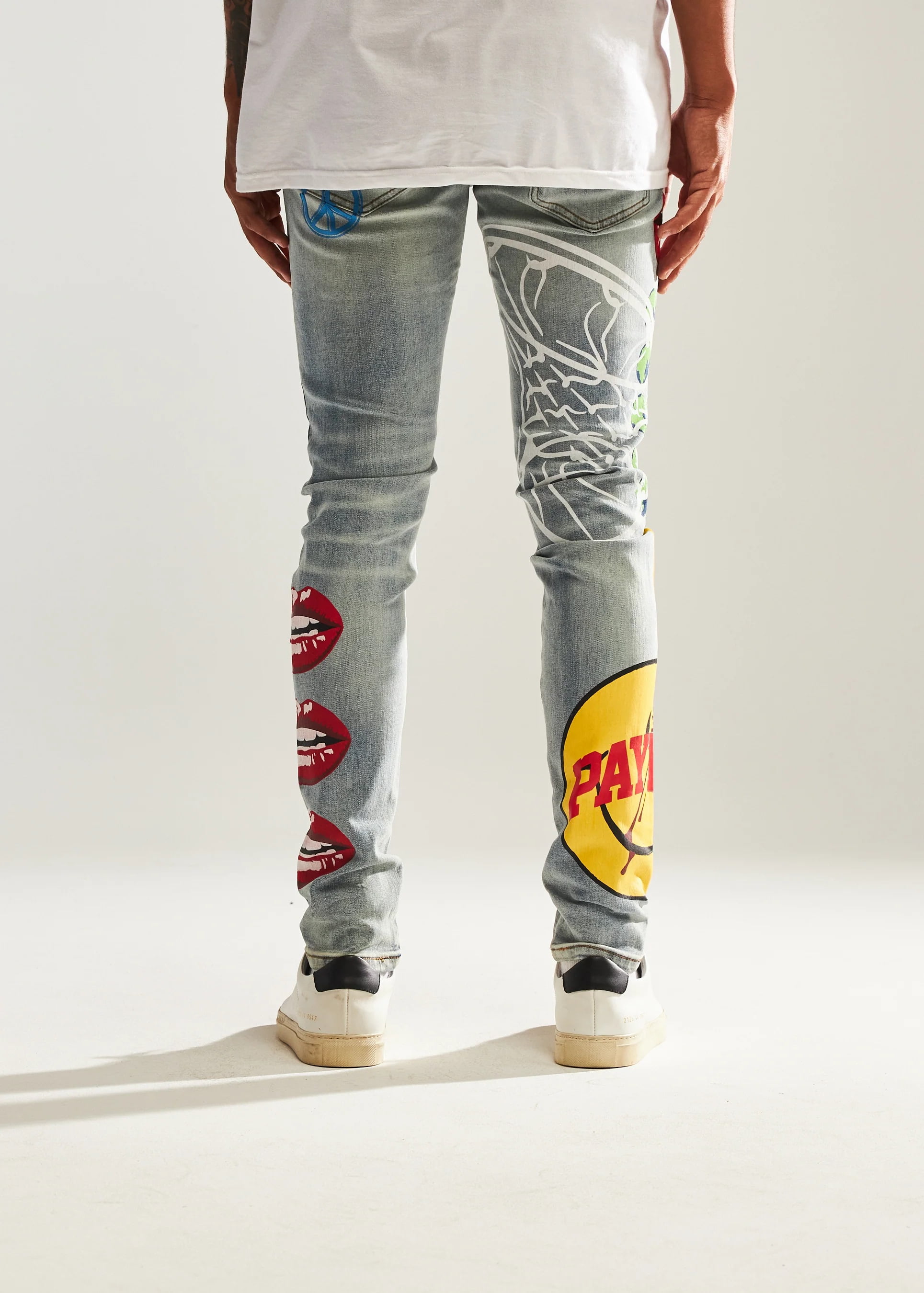 メンズ Embellish Mendez Jeans ダークブルー スキニー