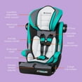 thumbnail image 4 of Baby Trend Hybrid Si 3-in-1 Combination Booster Car Seat with Side Impact Protection, Hoboken Teal, 4 of 12