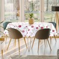 thumbnail image 2 of EIGTHTAIL Nappe de Maison en Vinyle Ronde 59” Dia Motif de Fleurs Rouges Imperméable, 2 of 7