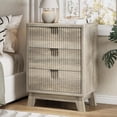 thumbnail image 7 of FANRAL Set of 2 Fluted 3 Drawer Nightstands,Modern Bedside Tables with Anti-Tip Safety Design,Wood End Tables for Bedroom Living Room,Gray Night Stand, 7 of 7