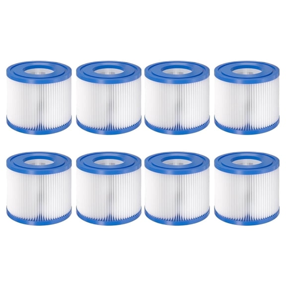 8Pack Type VI Hot Tub Filters Cartridge Replacement for Saluspa Hot Tub Compatible with Lay-Z-Spa，Coleman SaluSpa 90352E, 58323E, 58323 Swimming Pool Pump