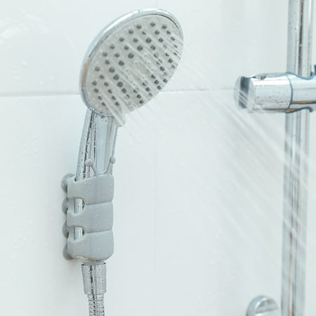

HXAZGSJA Shower Head Suction Holder Premium Flexible Material Shower Holder for Home Bathroom Bedroom(Gray)