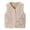 Beige, variant on WRKEKC Kids Sherpa Fleece Vest with Pockets Sleeveless Warm Coat for 12 Months-12 Years Boys Girls Fall Winter Casual Layered Wear Outerwear