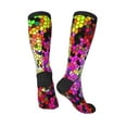 thumbnail image 4 of Balery Colorful Tie Dye Stained Glass 3 Fun Novelty Socks Men'S Women'S Crew Socks Funny Crazy Novelty Socks Quirky And Cool Socks, 4 of 9