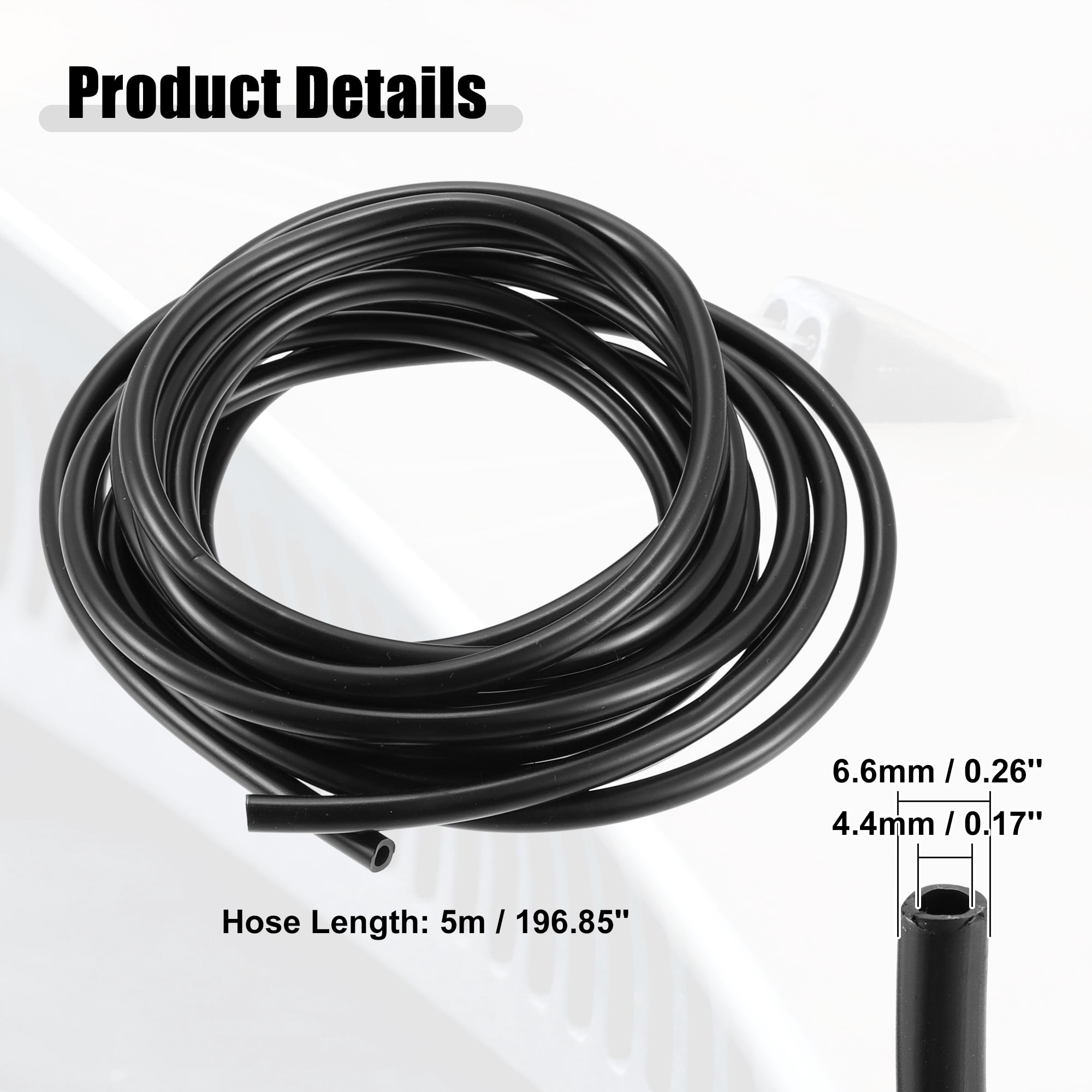 Unique Bargains Windshield Washer Nozzle Kit ["with 5M Hose"]