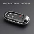 thumbnail image 2 of Carbon Fiber Car Key Fob Case Cover Holder For Jeep For Dodge For Chrysler, 2 of 11