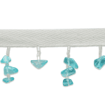 - Expo Int'l 10 yards of Sea Glass Chip Bead Fringe Trim by the yard
