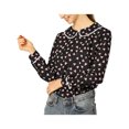 thumbnail image 1 of INSPIRE CHIC Blouse Douce à Manches Longues pour Femmes, Mignonne, à Volants, Col Peter Pan, 1 of 6