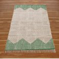 thumbnail image 5 of Casavani Handblock Printed Green Cotton Rug Area Rug for Entryway Kitchen Bathroom 2x3 feet, 5 of 6