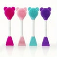 thumbnail image 4 of 1/4pcs Silicone Face Cleansing Brush, Doublehead Facial Cleanser, Pore Cleaner Exfoliator Skin Care Tools, 4 of 5