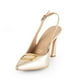 thumbnail image 3 of Zapatillas para Dama Tacones para Mujer Davenia de Piel Dorados, 3 of 5