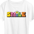 thumbnail image 3 of Instant Message -Retro Colorful Smile - Women's Short Sleeve Graphic T-Shirt, 3 of 6