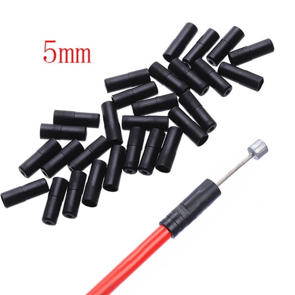 100Pcs Bicycle Brake Shifter Cable Tips Plastic Brake Line Derailleur Shift Inner Wire End Caps Tips Crimps Mtb Bike For Cycling