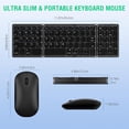 thumbnail image 5 of Bluetooth Wireless Keyboard and Mouse Set, tri-fold silent keyboard supporting multi-device switching between iOS/Android/Windows, suitable for business office and travel use - rechargeable, 5 of 7