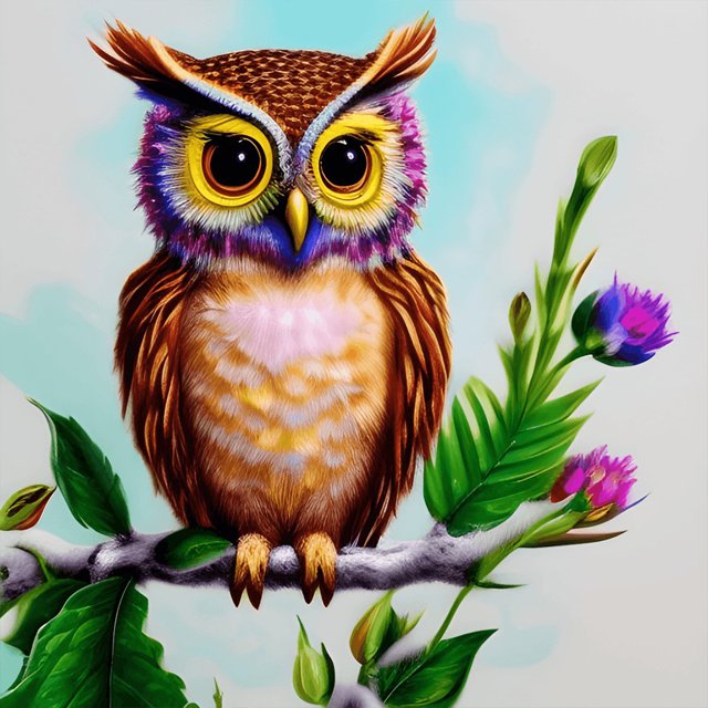 Diamond Painting 5D DIY Full Round Drill Owl Kit Decoración del hogar Art Craft(4) FLhrweasw Nuevo
