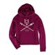 thumbnail image 2 of Aeropostale Crew Logo Sudadera con capucha para mujer, morado, mediano Aeropostale Sudadera, 2 of 2