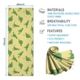 thumbnail image 2 of BrightGreen Cartoon Dinosaurs Silhouettes Pattern Hot Yoga Mat Towel Non Slip for Hot Yoga - Quick-Drying Yoga Mat Cover with 4 Corner Pockets with Travel Bag - Hot Yoga Towel Non Slip 70"x26", 2 of 6