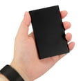 thumbnail image 5 of Business Card Holder, 10Pcs Aluminum Metal Card Case Card Holder, Black, 5 of 6