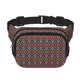 thumbnail image 1 of Fotbe Red And Orange On Blue Teal Cangurera Cuadrada con Estampado de Doble Capa, Bolsa de Cintura Ajustable Mini para Hombres y Mujeres, 1 of 9
