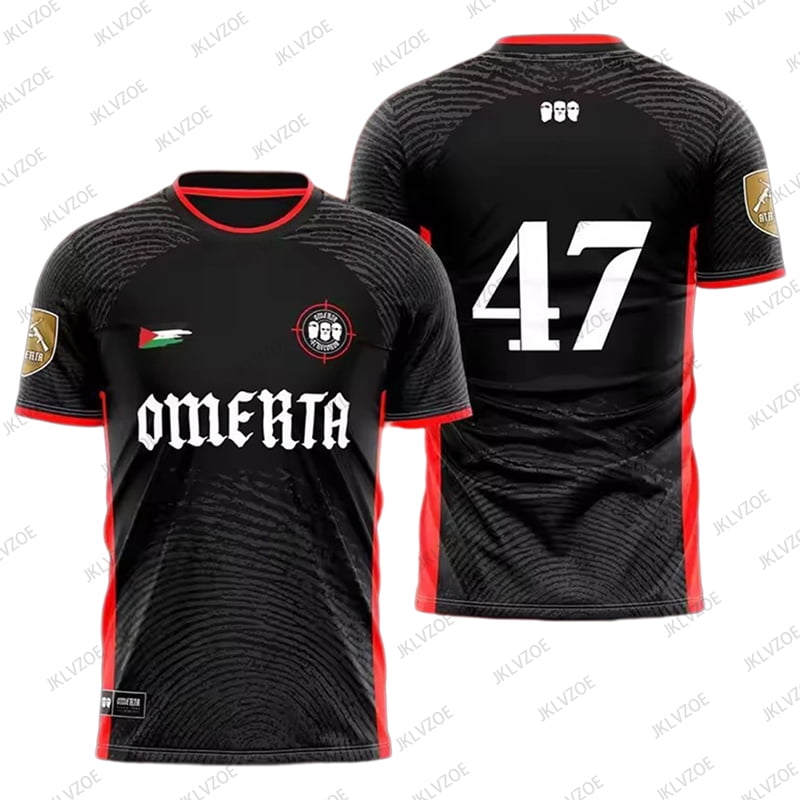 T-shirt De Sport Homme Omerta - Impression 3D Thème Boxe - Noir Taille L - Respirant Pour L'été - Neuf Avec étiquettes