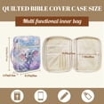 thumbnail image 7 of ZUXONGSY Elephant Hydrangea Butterfly Print Bible Case for Women Quilted Bible Carrier Sturdy Scripture Bag with Handle Journal Case for ChuZU, 7 of 7
