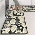 thumbnail image 2 of Kitchen Rugs Sets Of 2,Pioneer Flower Floral Print Pattern Anti Fatigue Kitchen Mat Rugs Non Slip Washable,Decorative Kitchen Floor Mats for Kitchen,Sink,Laundry,17"x47"+17"x47", 2 of 5