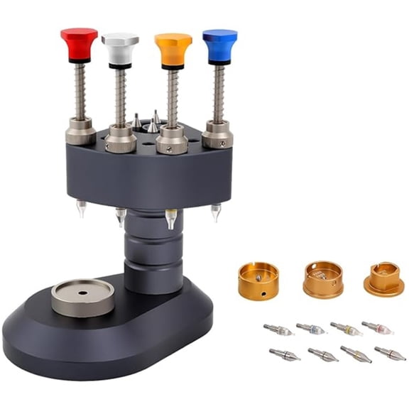 4Pin Watch Hand Presser Tool Professional Watch Hands Setting Tool with 8 Needle