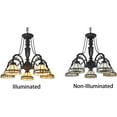 thumbnail image 2 of RADIANCE Goods Tiffany-Style 5 Light Mission Large Chandelier 27" Wide, 2 of 2