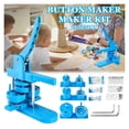 thumbnail image 2 of 25+32+58MM Blue Badge Button Maker Machine, DIY Pin Badge Press Making Machine With 300Pcs Button Parts+3 S+3 Circle Cutter, 2 of 8