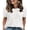 White, variant on WIHOLL Short Sleeve Sweater for Women Round Neck Knit Work Tops Beach Fashion Vacation Clothes Summer Outfits 2026 White Tops
