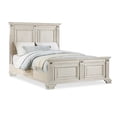thumbnail image 2 of Renova Distressed Parchment Wood Bedroom Set, Queen Panel Bed, Dresser, Mirror, Nightstand, Chest, 2 of 10